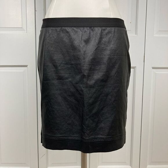 Helmut Lang Lamb Leather Skirt - Picture 1 of 6